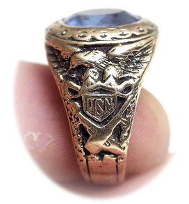 US Navy Ring Gold Vintage